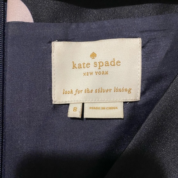 Kate space Spotlight V neck Polka Dot Fit flare - Picture 4 of 6